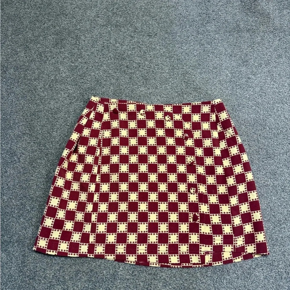 UO Jagger Button-Front Mini Skirt size L - Picture 5 of 9